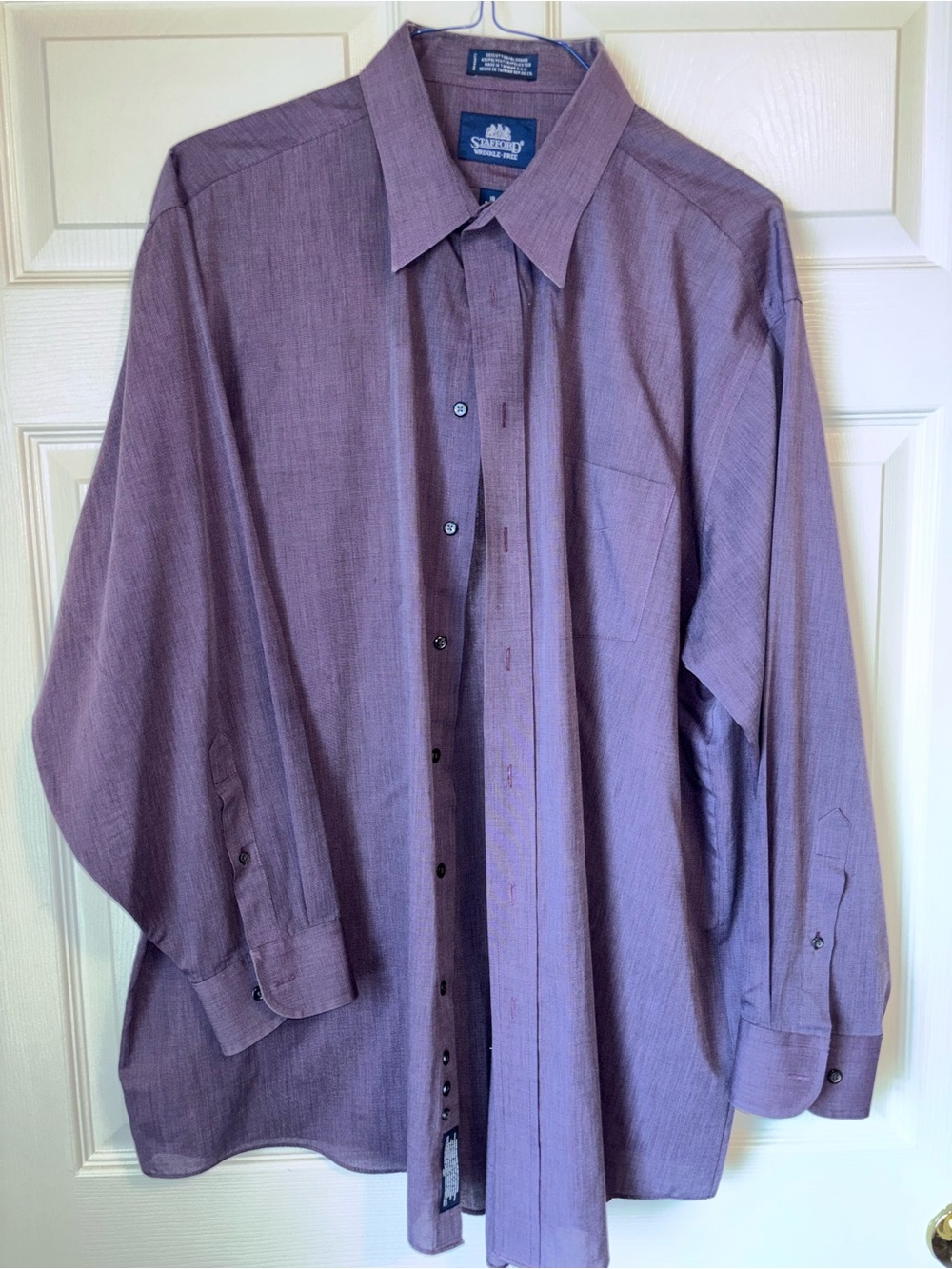 Stafford Lavender-Purple Long Sleeve Dress Shirt
